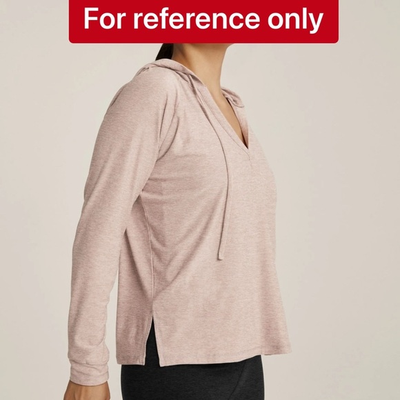 Beyond the yoga Featherweight The Splits Hoodie color peblh Size L NWT - Picture 3 of 5